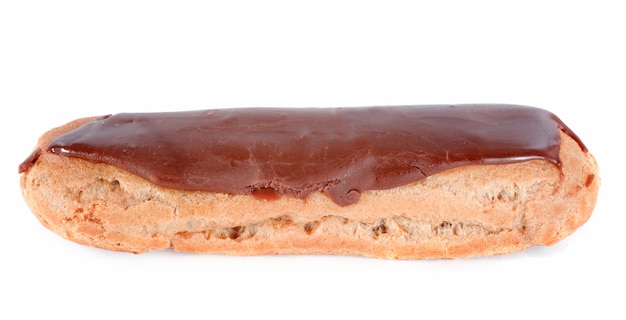 Foto eclair de chocolate branco