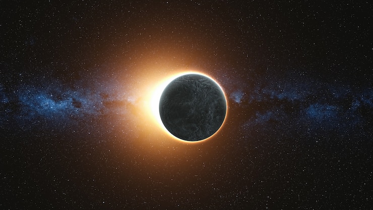 Foto eclipse solar completo
