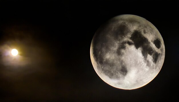 Eclipse Super Full Moon Superluna llena Eclipse de luna Super brilhante lua cheia com escuro