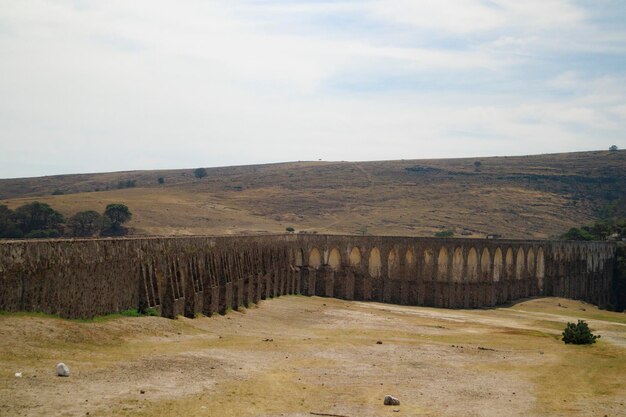 Foto ecopark arcos de site em tepotzotlan estado do méxico aqueduto mais alto da américa latina