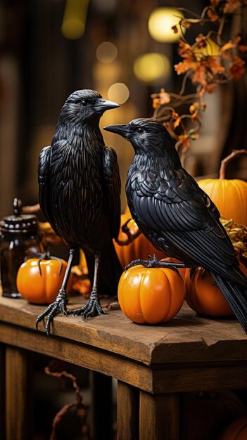 Foto ecos da meia noite o conto de halloween do corvo