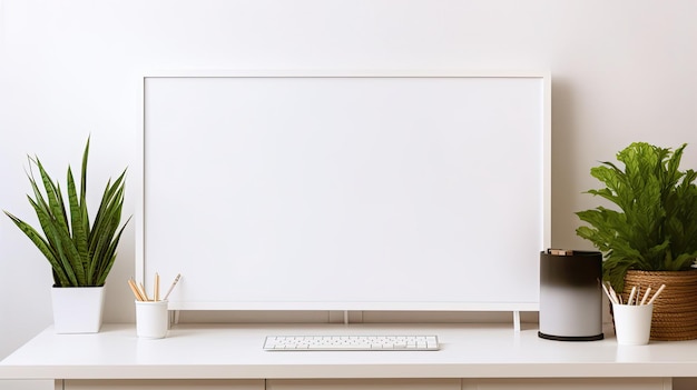 ecrã de computador em branco