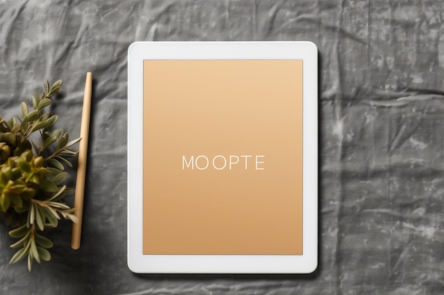 Ecrã em branco do modelo do tablet