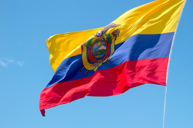 Ecuador bandera al aire libre en Río de Janeiro Brasil