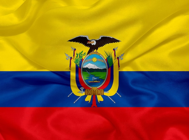 Ecuador-Flagge aus Fahnenstoff