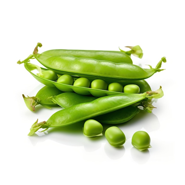 Edamame auf isoliertem weißen Hintergrund