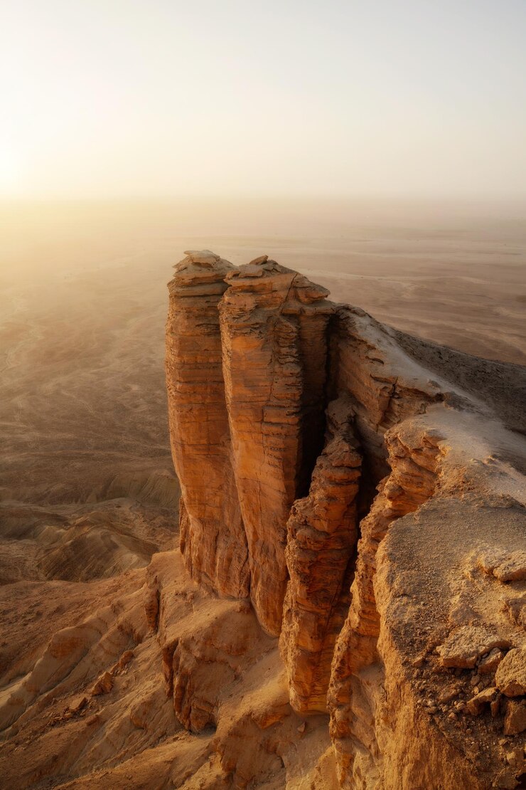 Foto edge of the world na arábia saudita tirada em janeiro de 2022