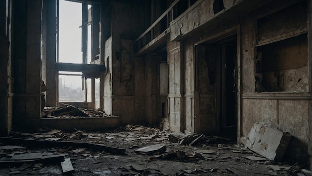 edificio abandonado en la ciudad