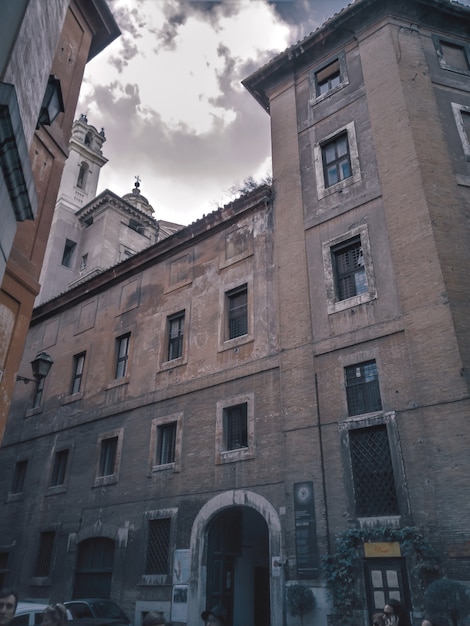 Edificio antiguo en el centro de Roma Italia