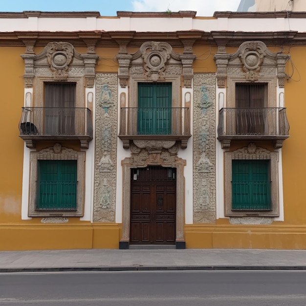 Un edificio con un balcón y un letrero que dice "la palabra".