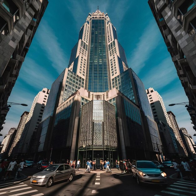 Foto edificio banespa uno de los símbolos de são paulo