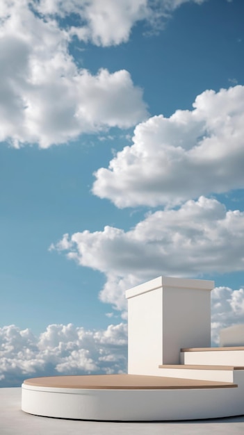 Edificio blanco en el suelo de cemento