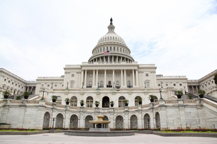 Edificio del Capitolio de los Estados Unidos en Washington DC, EE. UU. Congreso de los Estados Unidos