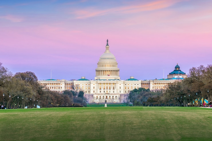 Foto el edificio del capitolio de los estados unidos en washington, dc