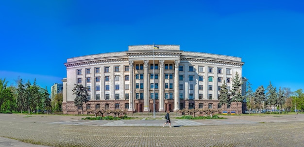 Edificio de la Casa de los Sindicatos en Odessa Ucrania