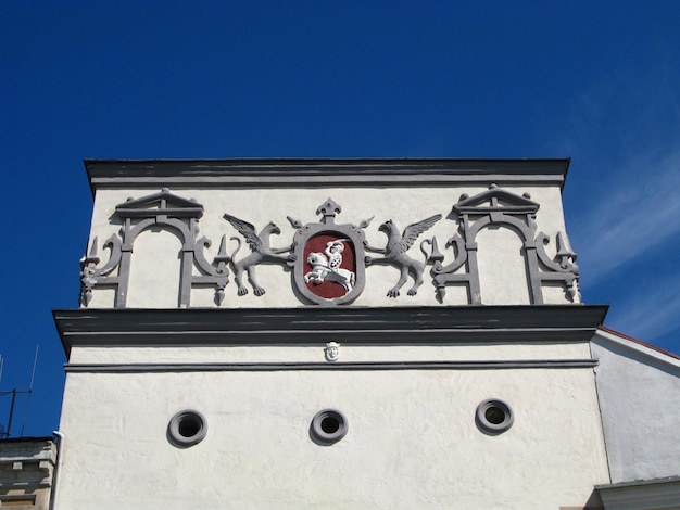 El edificio en la ciudad de Vilnius Lituania