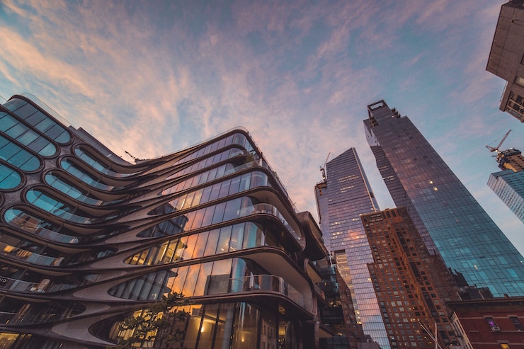 Foto edificio corporativo en la ciudad de nueva york