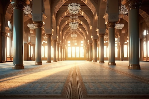 edifício da mesquita dentro da fotografia publicitária profissional