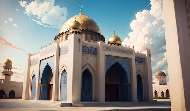 Edifício da mesquita islâmica