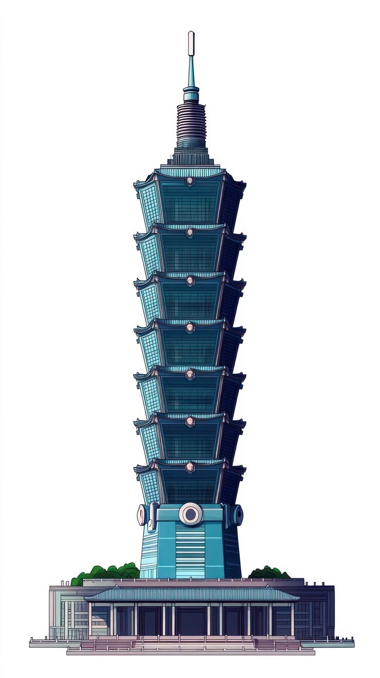 Foto edifício de arquitetura taipei 101