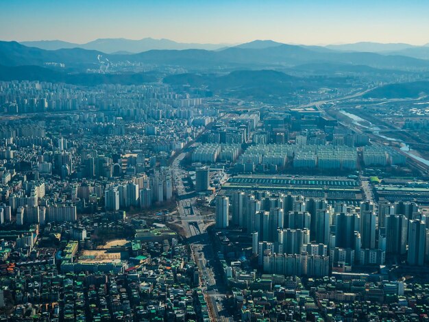 Foto edifício de bela arquitetura na cidade de seul