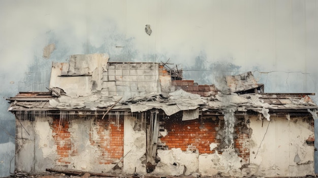 Foto edifício de isolamento de amianto