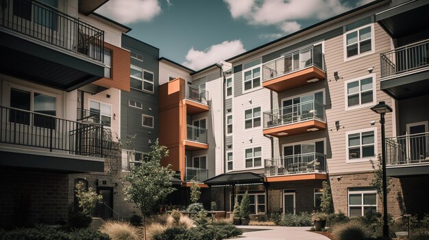 El edificio donde se encuentra el apartamento.