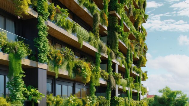 Edifício ecológico com vegetação integrada AIG41