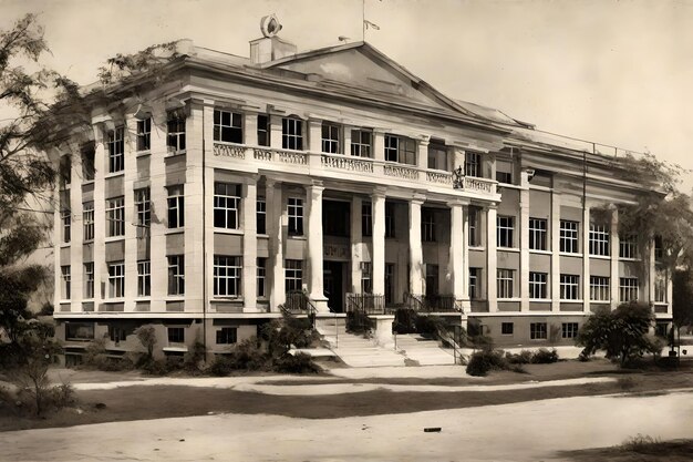 Foto edificio de la escuela pública