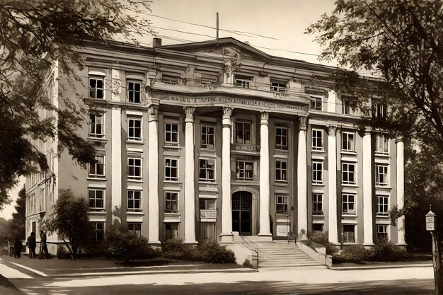 Foto edificio de la escuela pública