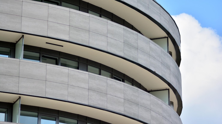 Foto el edificio está diseñado por el arquitecto.