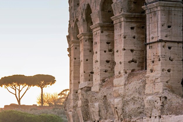 Edificio del estadio del Coliseo en Roma