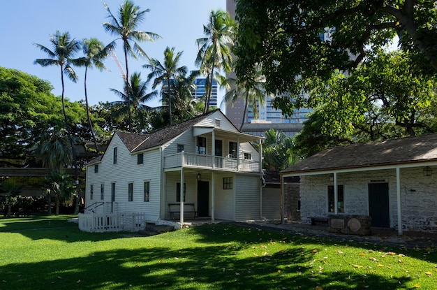 El edificio de estructura más antiguo de Hawaii Mission Houses