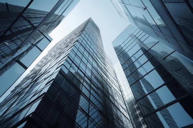 Un edificio con un fondo de cielo azul