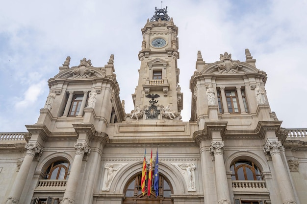 Edificio histórico del ayuntamiento de Valencia.