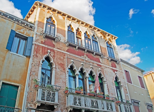 Edifício histórico em Veneza Itália