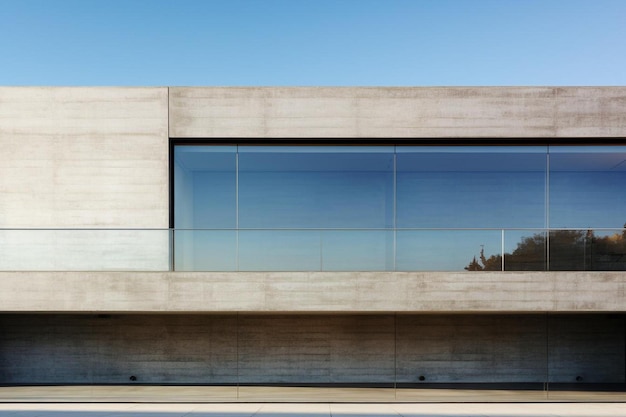 un edificio de hormigón con una ventana que dice " nadie " en él.