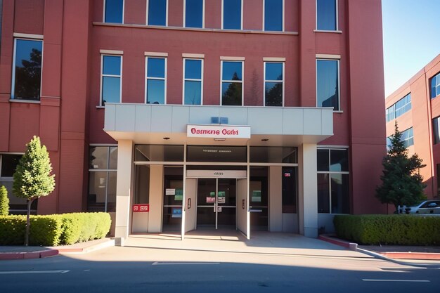 Edificio del hospital Institución médica de la Cruz Roja Tratamiento de la salud Fondo de pantalla de la enfermedad