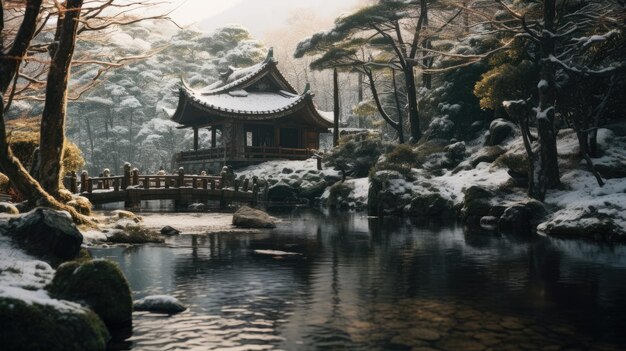 Edificio Japonés Japón Naturaleza