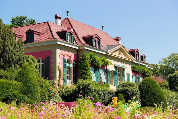 Edificio del Museo Olímpico en Park, Ouchy, Lausana, Suiza