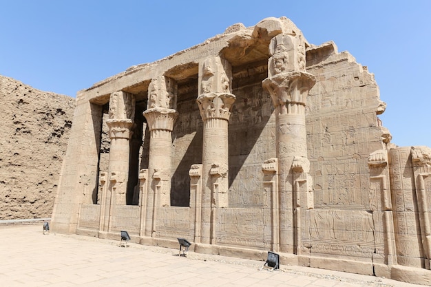 Edifício no templo de Edfu Edfu Egito