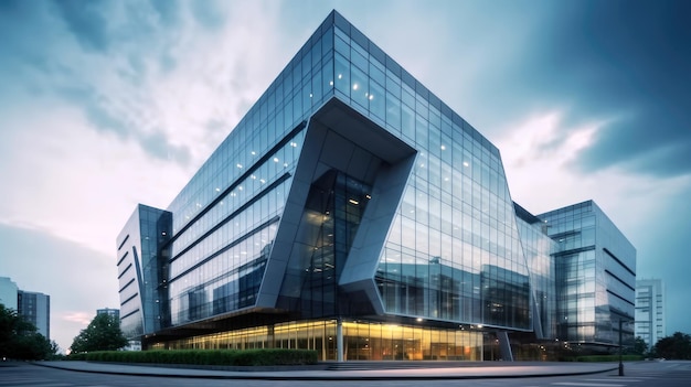 Edificio de oficinas de negocios moderno