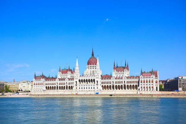 El edificio del Parlamento en Budapest, Hungría