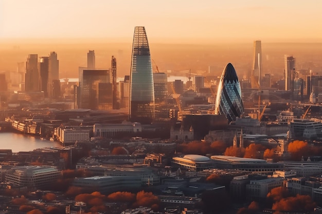 El edificio del pepinillo en Londres