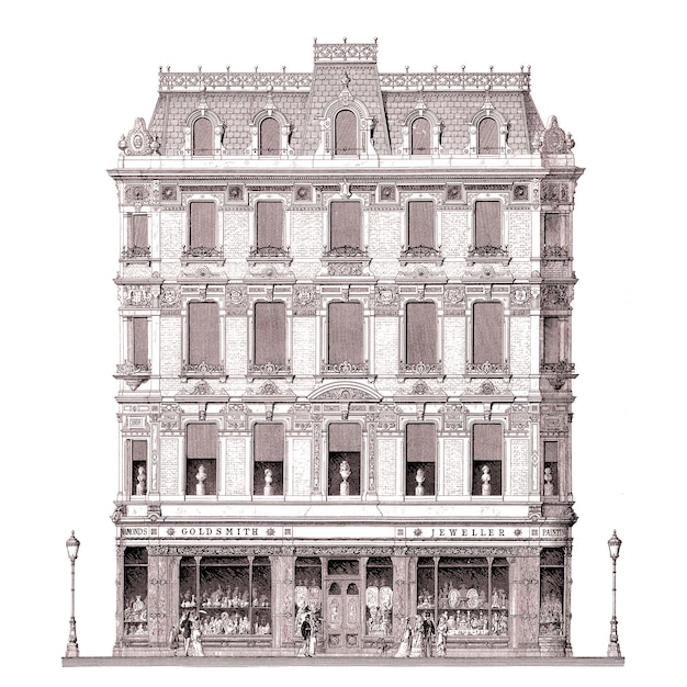 Edificio Piccadilly png clipart Ilustración de la arquitectura europea en un fondo transparente