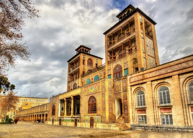Foto edifício shamsolemaneh do palácio de golestan teerã irã