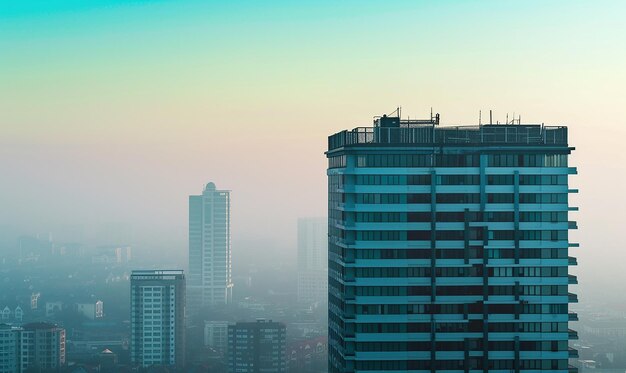 Edifício Single Bank Minimalist Cityscape