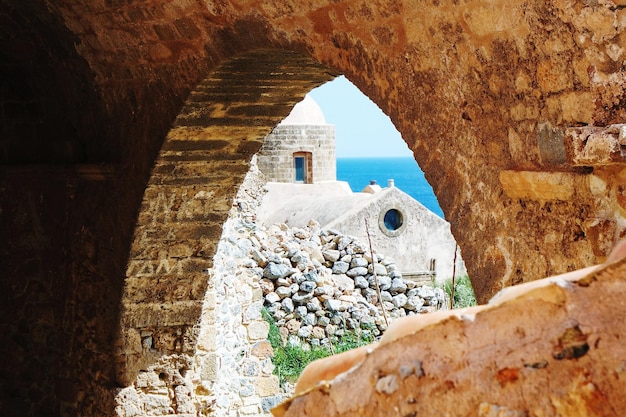 Edifício visto a partir do arco em monemvasia