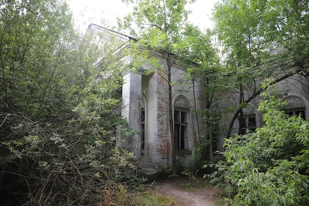 Edificio en la zona de exclusión de Chernobyl Ucrania