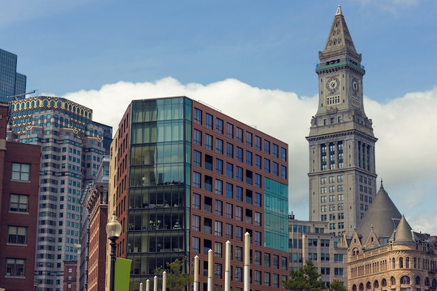 Edificios altos del centro de la ciudad de Boston